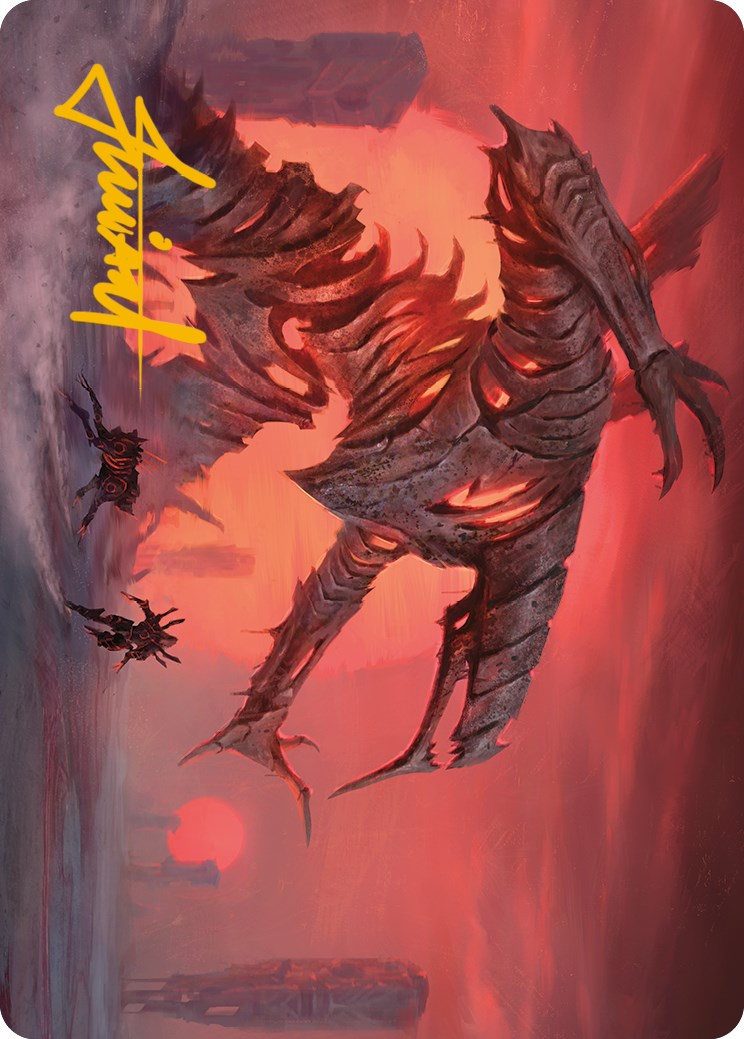 Red Sun's Zenith Art Card (Gold-Stamped Signature) [Phyrexia: All Will Be One Art Series] | GrognardGamesBatavia