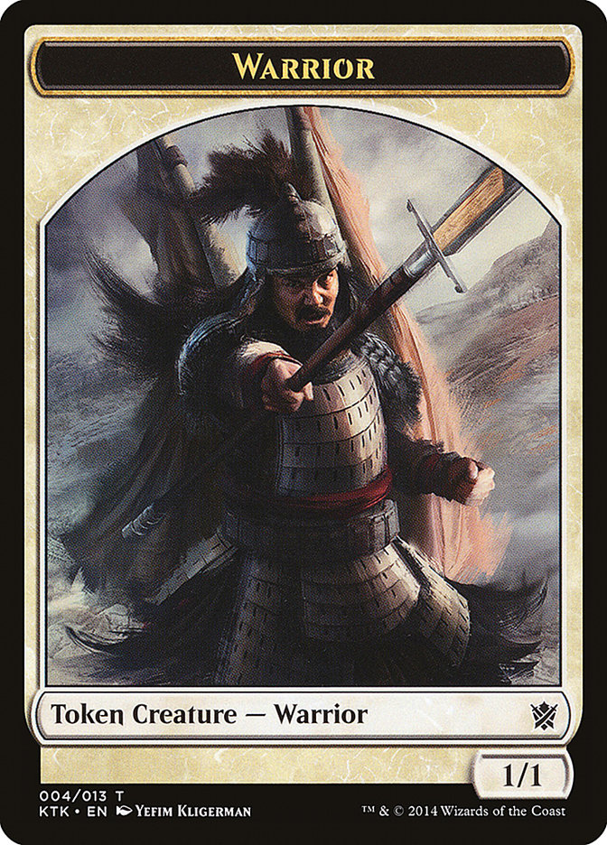 Warrior Token (004/013) [Khans of Tarkir Tokens] | GrognardGamesBatavia