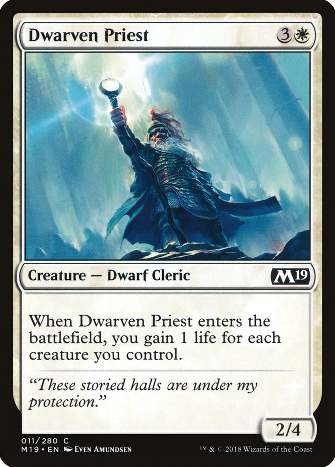 Dwarven Priest [Core Set 2019] | GrognardGamesBatavia