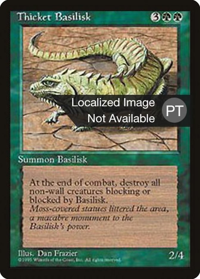 Thicket Basilisk [Fourth Edition (Foreign Black Border)] | GrognardGamesBatavia