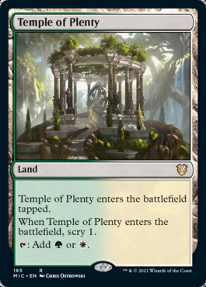 Temple of Plenty [Innistrad: Midnight Hunt Commander] | GrognardGamesBatavia