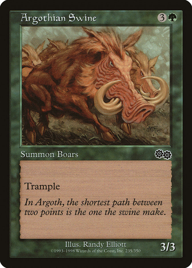 Argothian Swine [Urza's Saga] | GrognardGamesBatavia