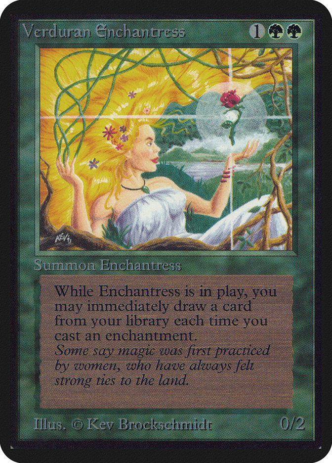 Verduran Enchantress [Alpha Edition] | GrognardGamesBatavia