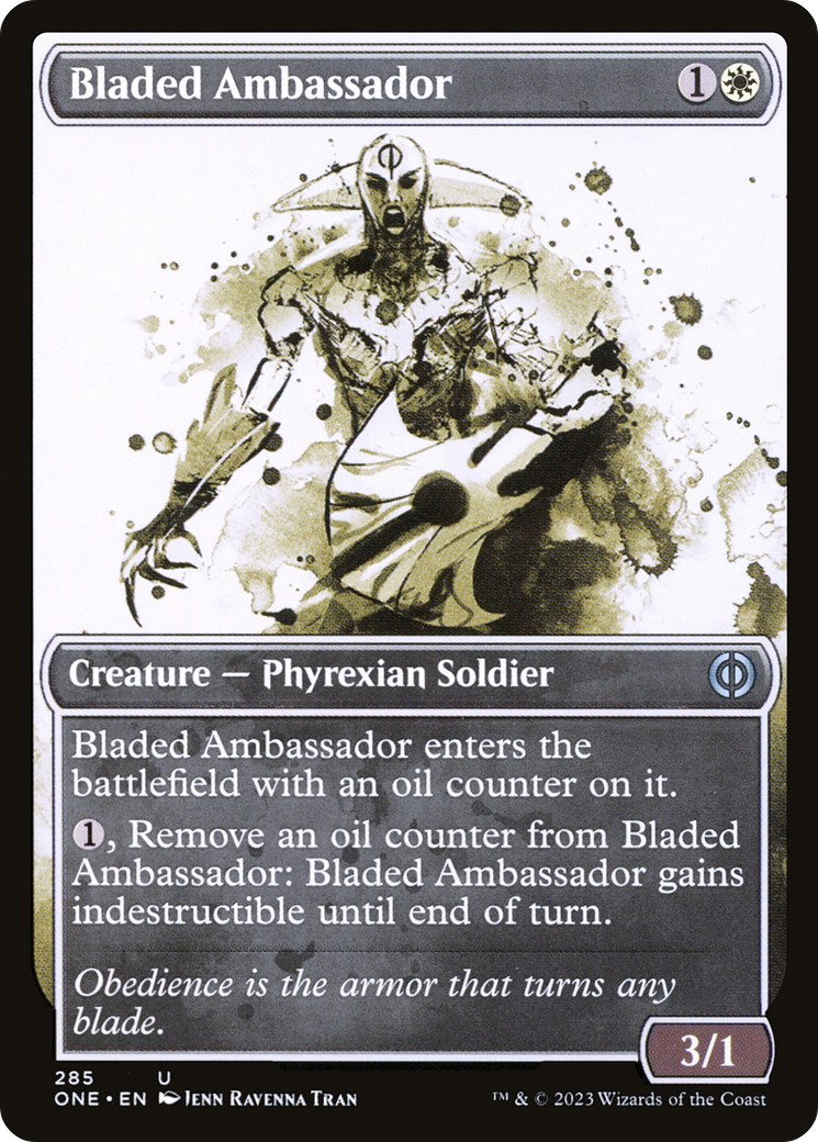 Bladed Ambassador (Showcase Ichor) [Phyrexia: All Will Be One] | GrognardGamesBatavia