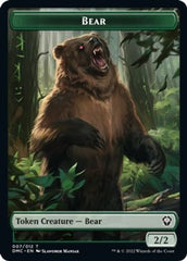 Kavu // Bear Double-Sided Token [Dominaria United Commander Tokens] | GrognardGamesBatavia