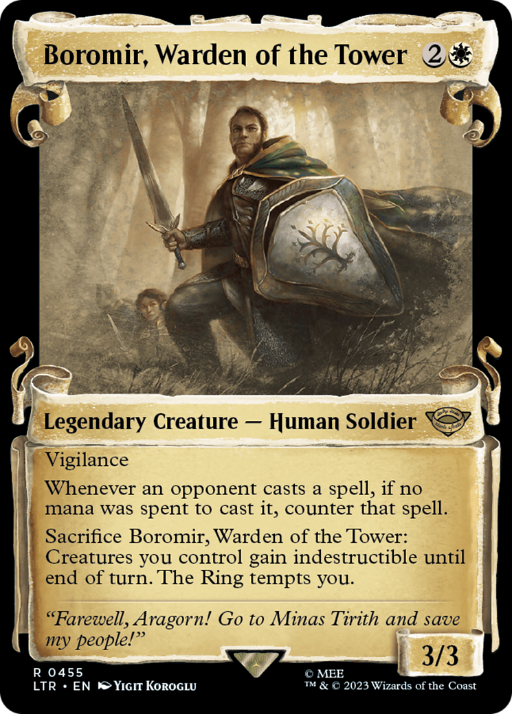 Boromir, Warden of the Tower [The Lord of the Rings: Tales of Middle-Earth Showcase Scrolls] | GrognardGamesBatavia