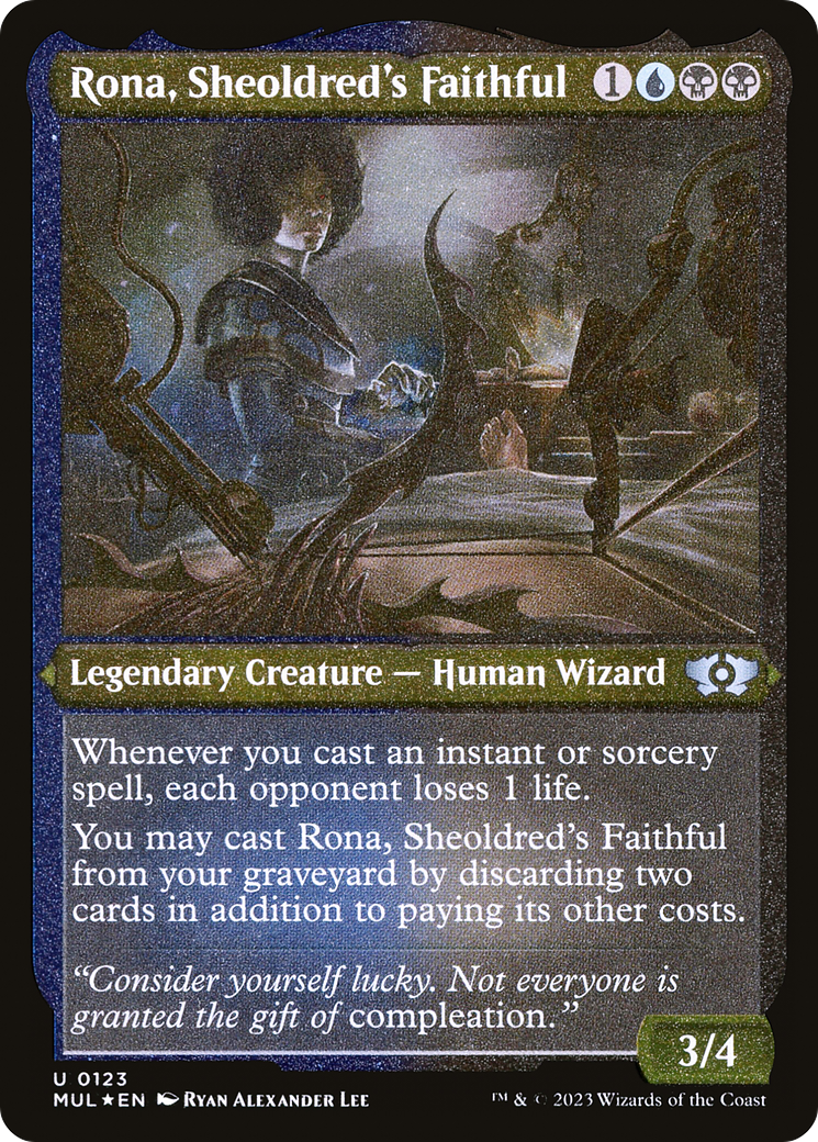 Rona, Sheoldred's Faithful (Foil Etched) [Multiverse Legends] | GrognardGamesBatavia