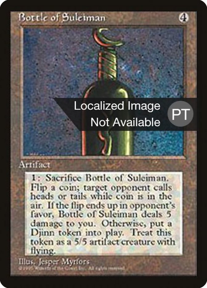 Bottle of Suleiman [Fourth Edition (Foreign Black Border)] | GrognardGamesBatavia