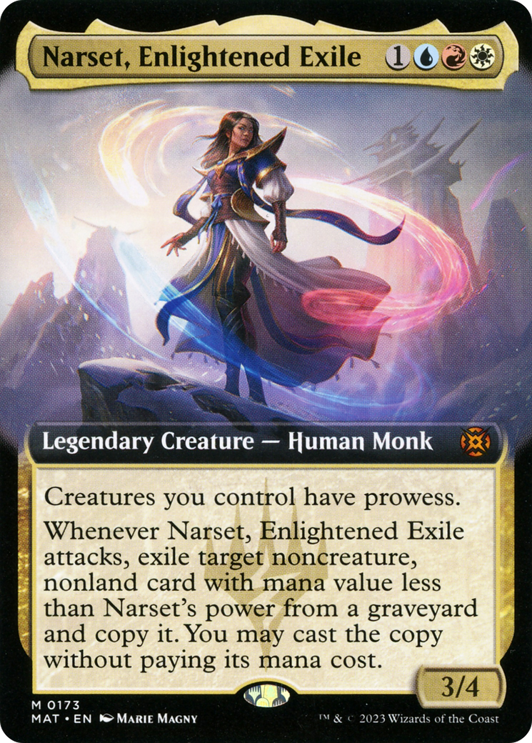 Narset, Enlightened Exile (Extended Art) [March of the Machine: The Aftermath] | GrognardGamesBatavia