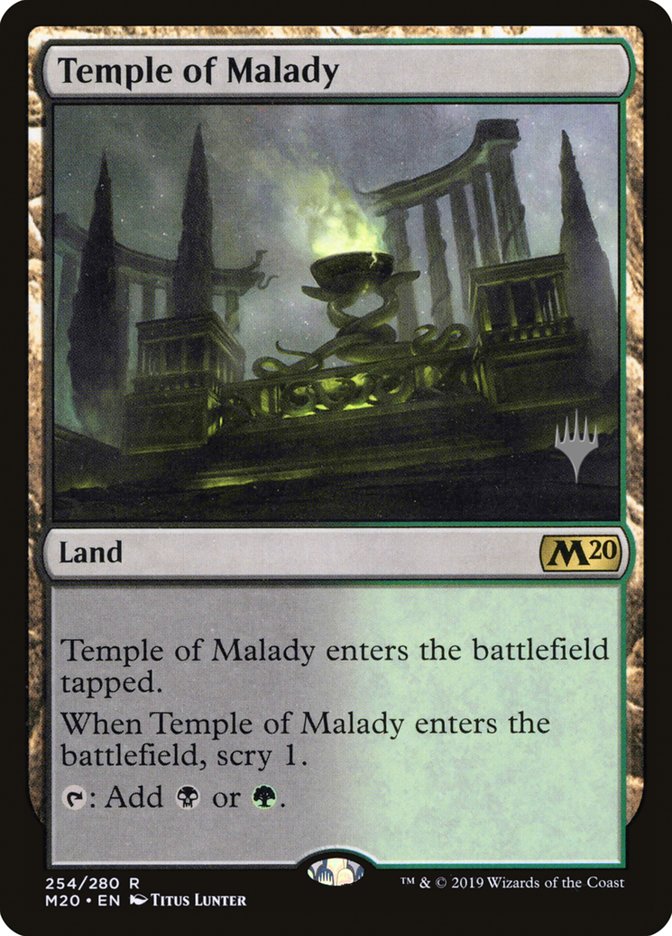 Temple of Malady (Promo Pack) [Core Set 2020 Promos] | GrognardGamesBatavia