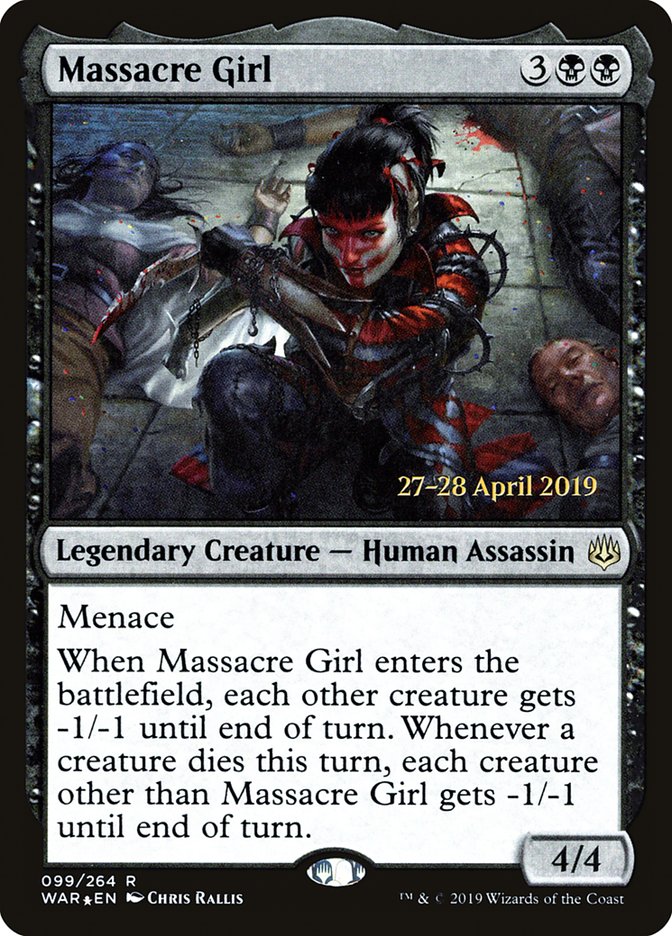 Massacre Girl [War of the Spark Prerelease Promos] | GrognardGamesBatavia