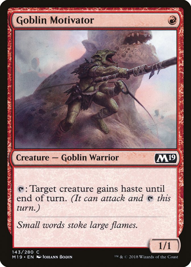 Goblin Motivator [Core Set 2019] | GrognardGamesBatavia