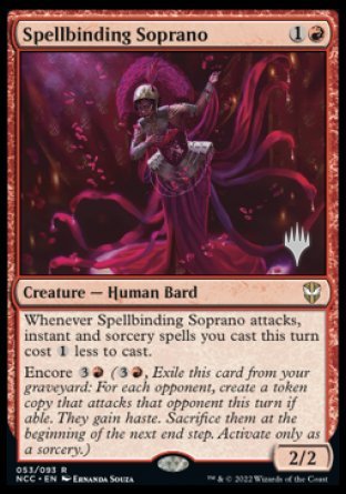 Spellbinding Soprano (Promo Pack) [Streets of New Capenna Commander Promos] | GrognardGamesBatavia