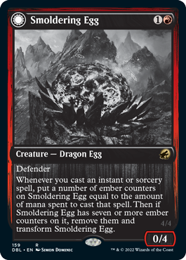 Smoldering Egg // Ashmouth Dragon [Innistrad: Double Feature] | GrognardGamesBatavia