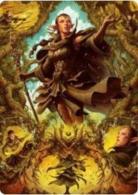 Nissa of Shadowed Boughs 2 Art Card [Zendikar Rising Art Series] | GrognardGamesBatavia