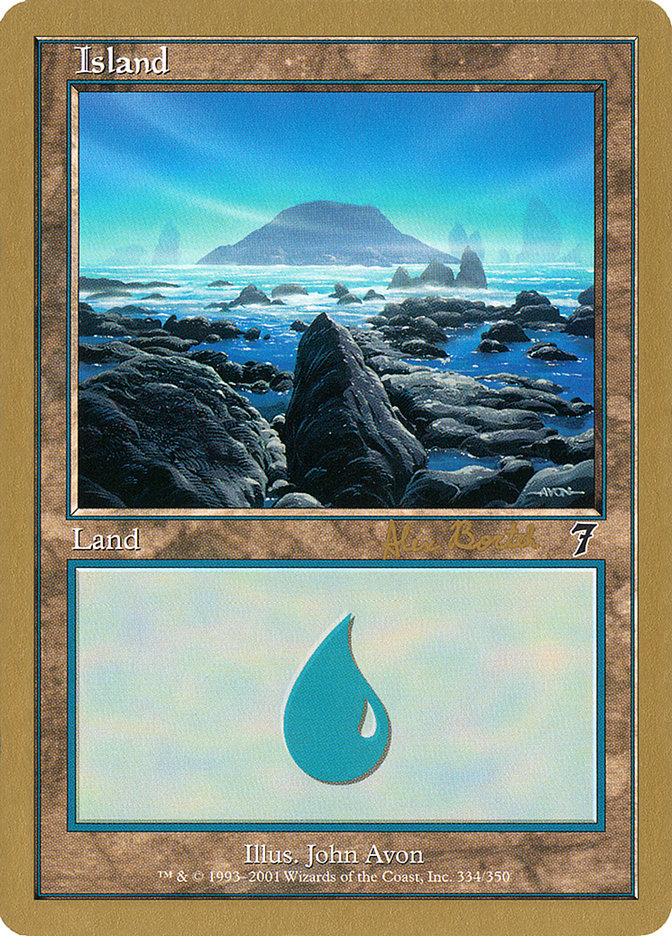 Island (ab334) (Alex Borteh) [World Championship Decks 2001] | GrognardGamesBatavia