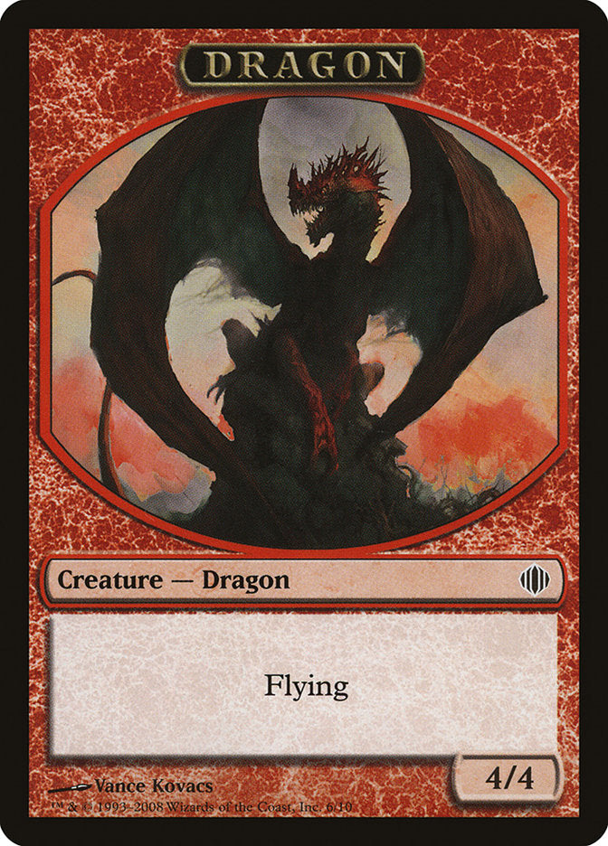 Dragon Token [Shards of Alara Tokens] | GrognardGamesBatavia