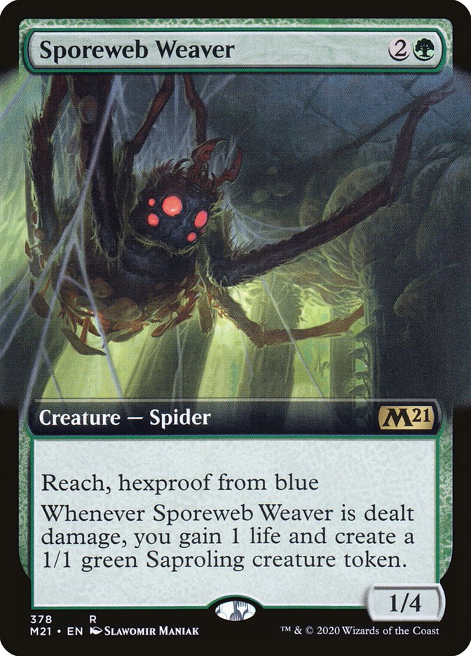 Sporeweb Weaver (Extended Art) [Core Set 2021] | GrognardGamesBatavia