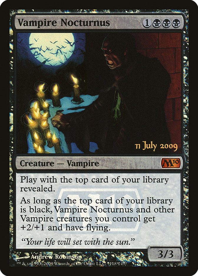 Vampire Nocturnus [Magic 2010 Prerelease Promos] | GrognardGamesBatavia