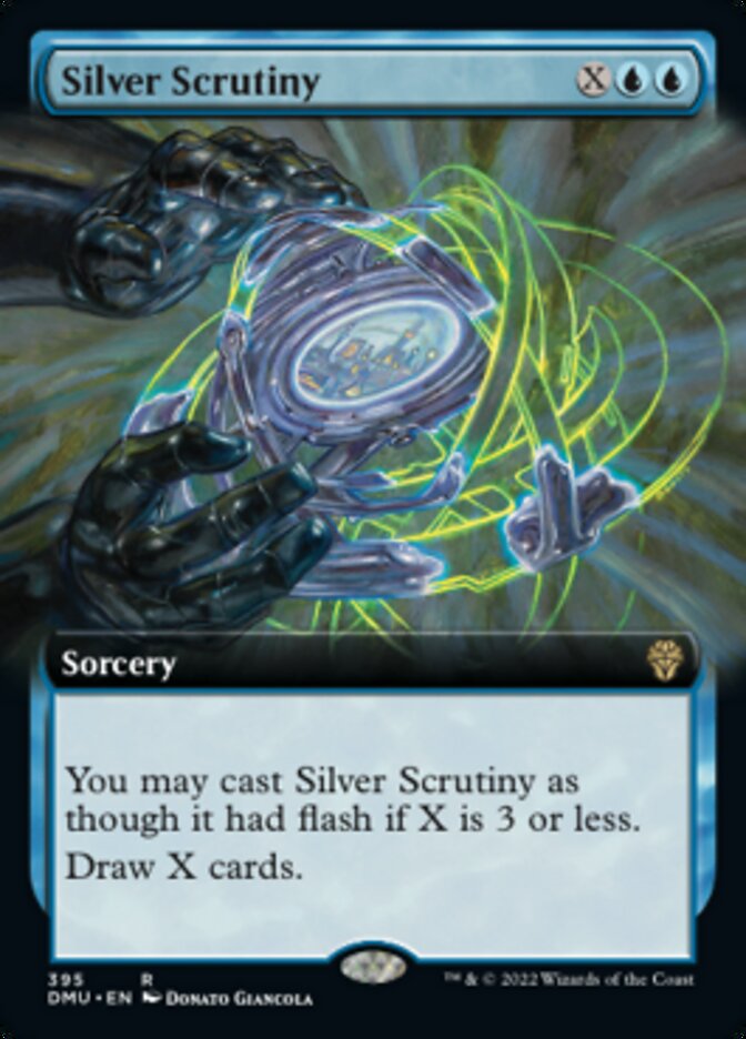 Silver Scrutiny (Extended Art) [Dominaria United] | GrognardGamesBatavia