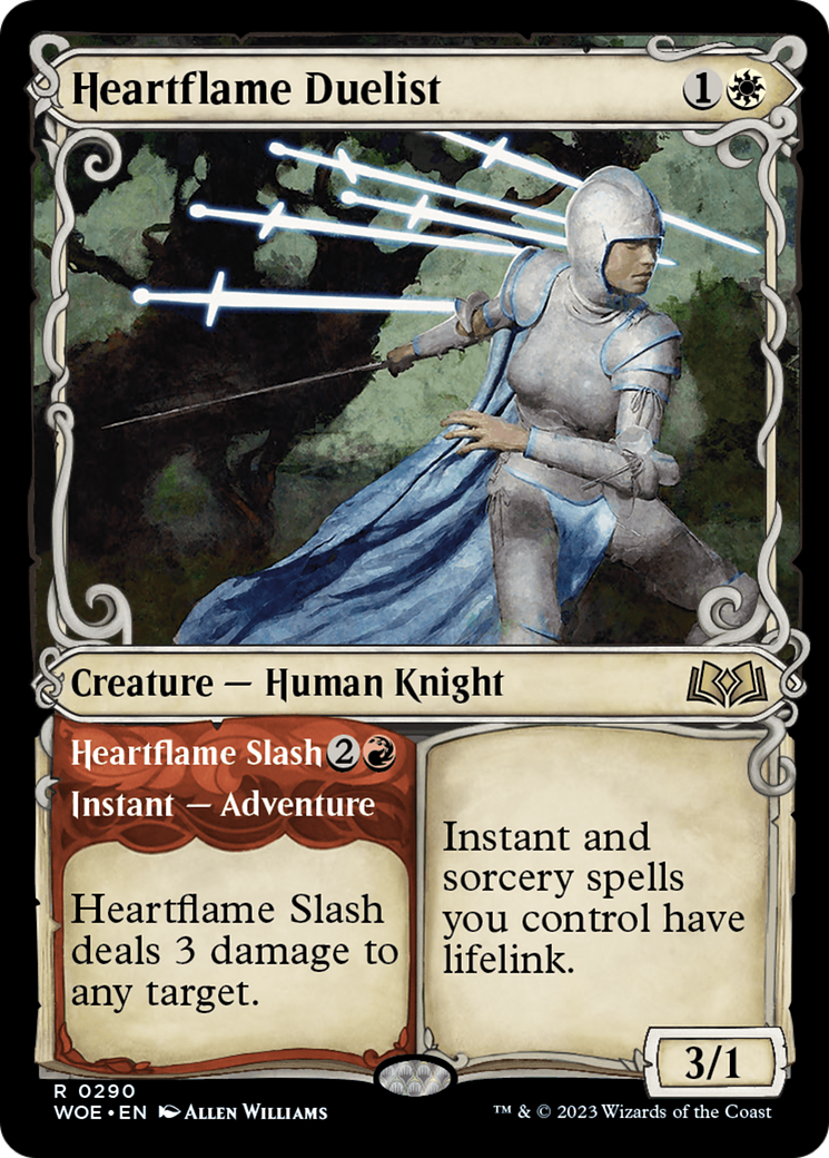 Heartflame Duelist // Heartflame Slash (Showcase) [Wilds of Eldraine] | GrognardGamesBatavia