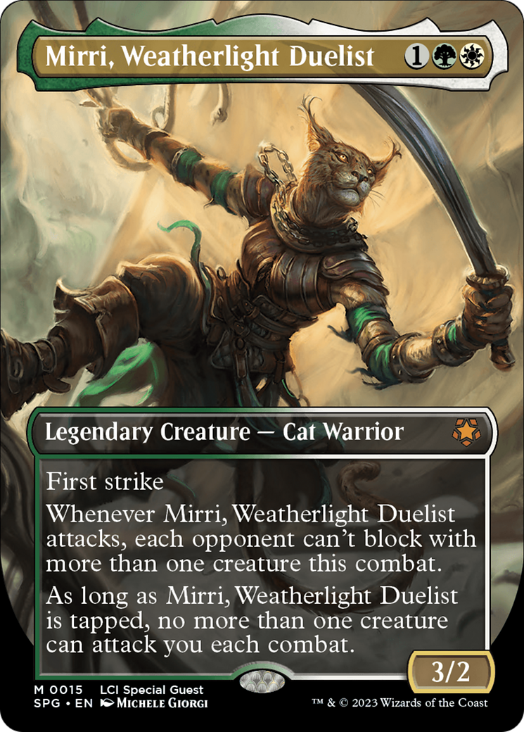 Mirri, Weatherlight Duelist (Borderless) [The Lost Caverns of Ixalan Special Guests] | GrognardGamesBatavia