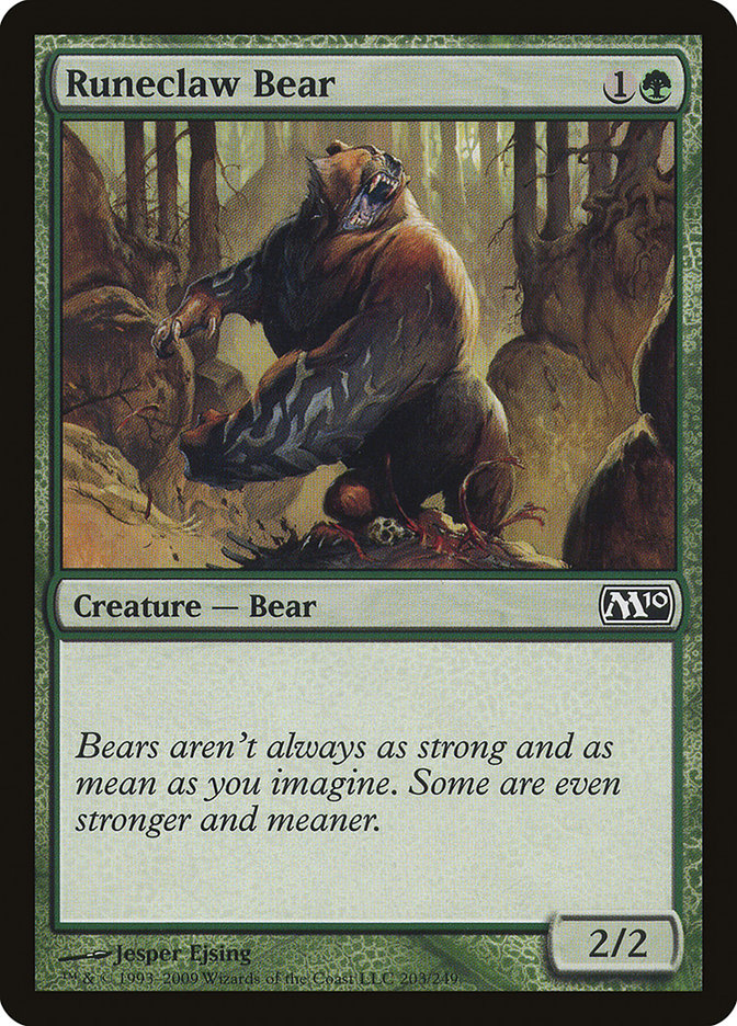 Runeclaw Bear [Magic 2010] | GrognardGamesBatavia