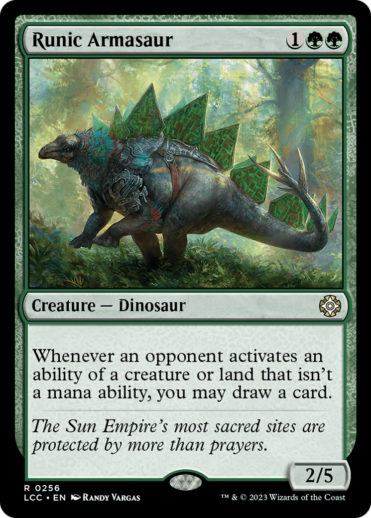 Runic Armasaur [The Lost Caverns of Ixalan Commander] | GrognardGamesBatavia