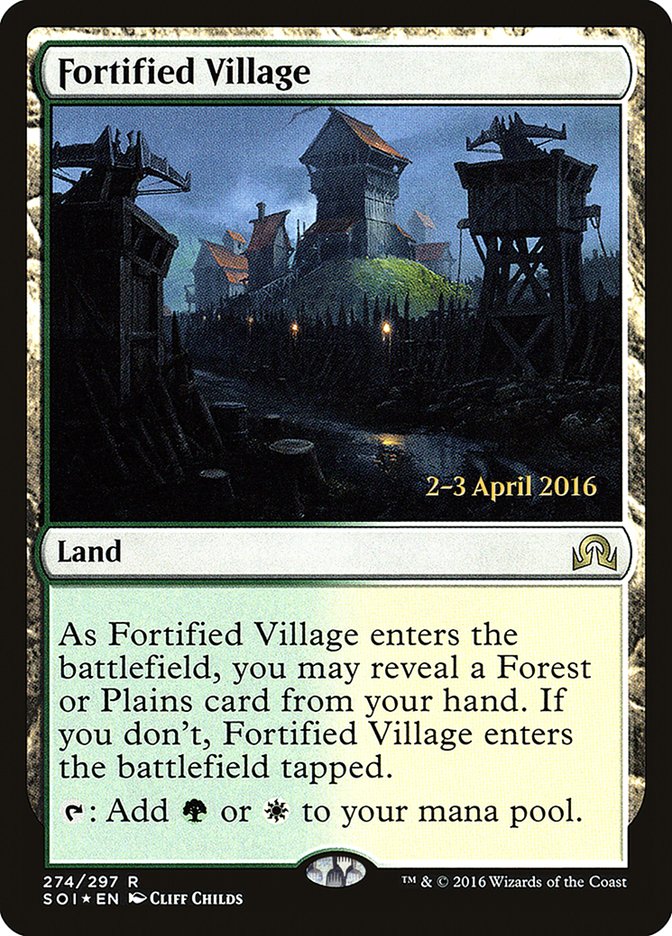 Fortified Village [Shadows over Innistrad Prerelease Promos] | GrognardGamesBatavia