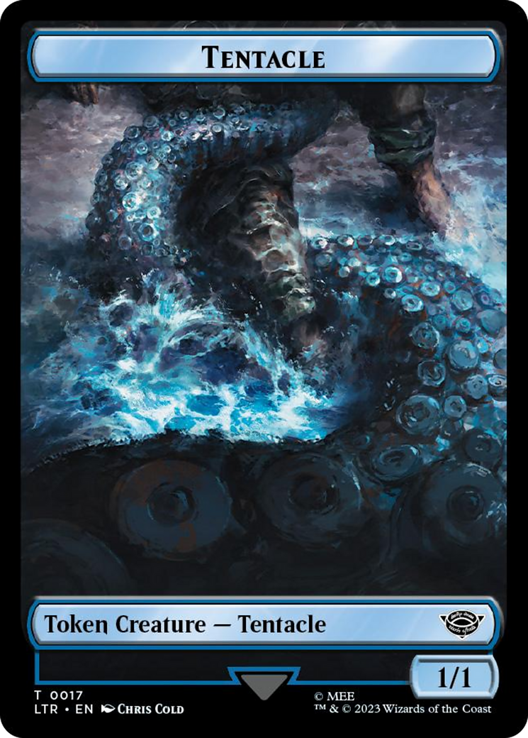 Tentacle // Food (0023) Double-Sided Token (Surge Foil) [The Lord of the Rings: Tales of Middle-Earth Tokens] | GrognardGamesBatavia