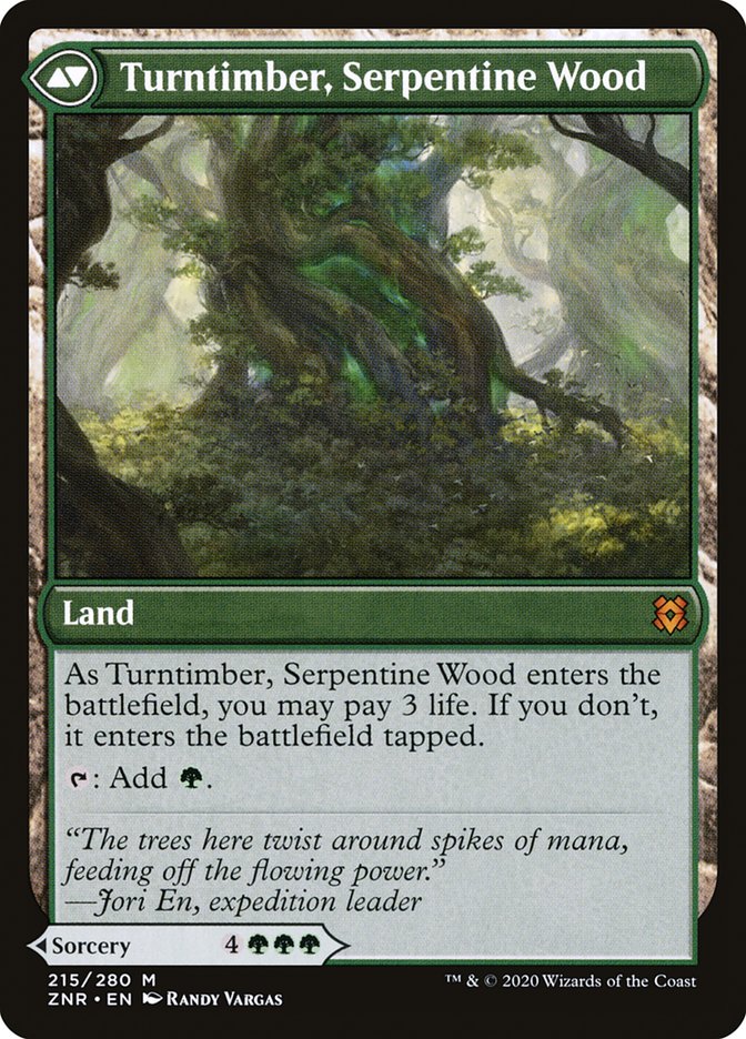 Turntimber Symbiosis // Turntimber, Serpentine Wood [Zendikar Rising] | GrognardGamesBatavia