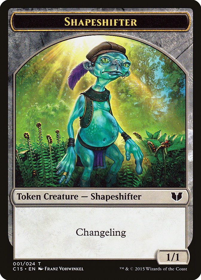 Elemental Shaman // Shapeshifter Double-Sided Token [Commander 2015 Tokens] | GrognardGamesBatavia