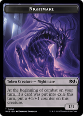 Nightmare // Food (0010) Double-Sided Token [Wilds of Eldraine Tokens] | GrognardGamesBatavia