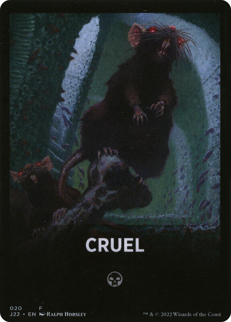 Cruel Theme Card [Jumpstart 2022 Front Cards] | GrognardGamesBatavia