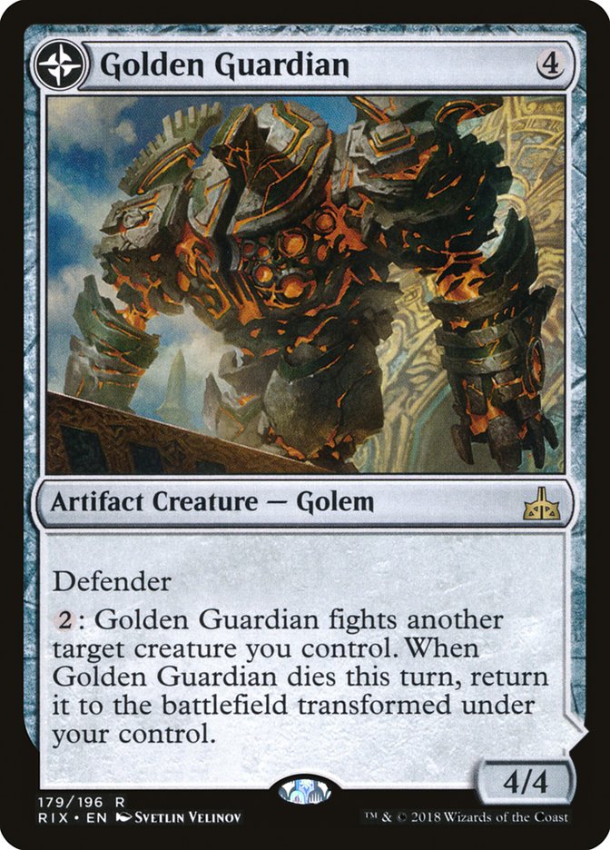 Golden Guardian // Gold-Forge Garrison [Rivals of Ixalan] | GrognardGamesBatavia