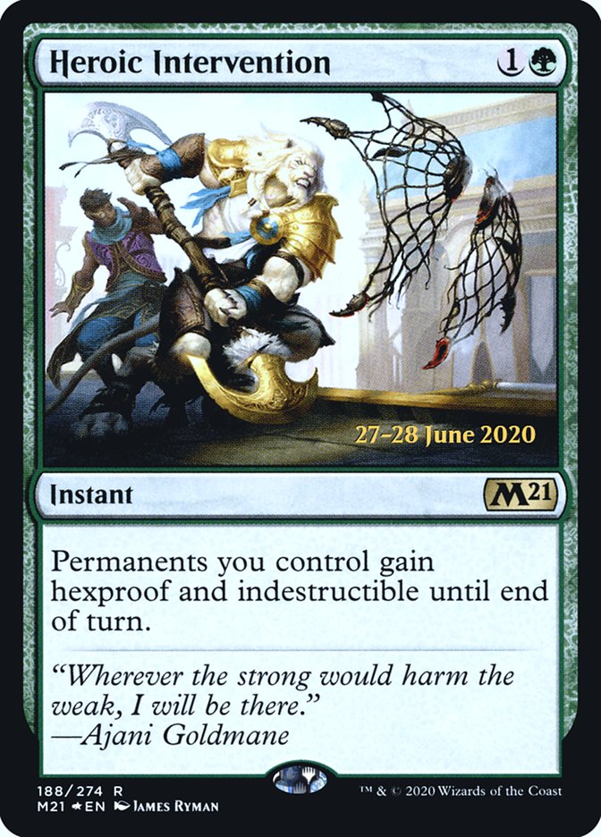 Heroic Intervention [Core Set 2021 Prerelease Promos] | GrognardGamesBatavia