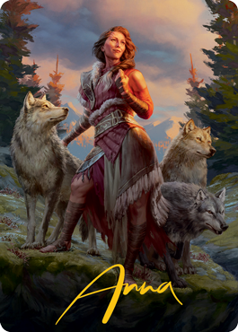 Arlinn, the Pack's Hope 1 Art Card (Gold-Stamped Signature) [Innistrad: Midnight Hunt Art Series] | GrognardGamesBatavia