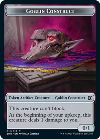 Satyr // Goblin Construct Double-Sided Token [Challenger Decks 2021 Tokens] | GrognardGamesBatavia