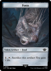 Tentacle // Food (0024) Double-Sided Token (Surge Foil) [The Lord of the Rings: Tales of Middle-Earth Tokens] | GrognardGamesBatavia