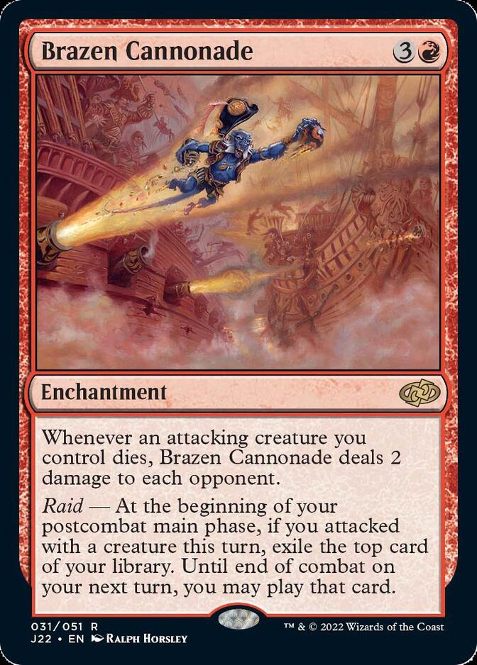 Brazen Cannonade [Jumpstart 2022] | GrognardGamesBatavia