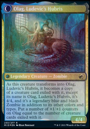 Ludevic, Necrogenius // Olag, Ludevic's Hubris [Innistrad: Midnight Hunt Prerelease Promos] | GrognardGamesBatavia