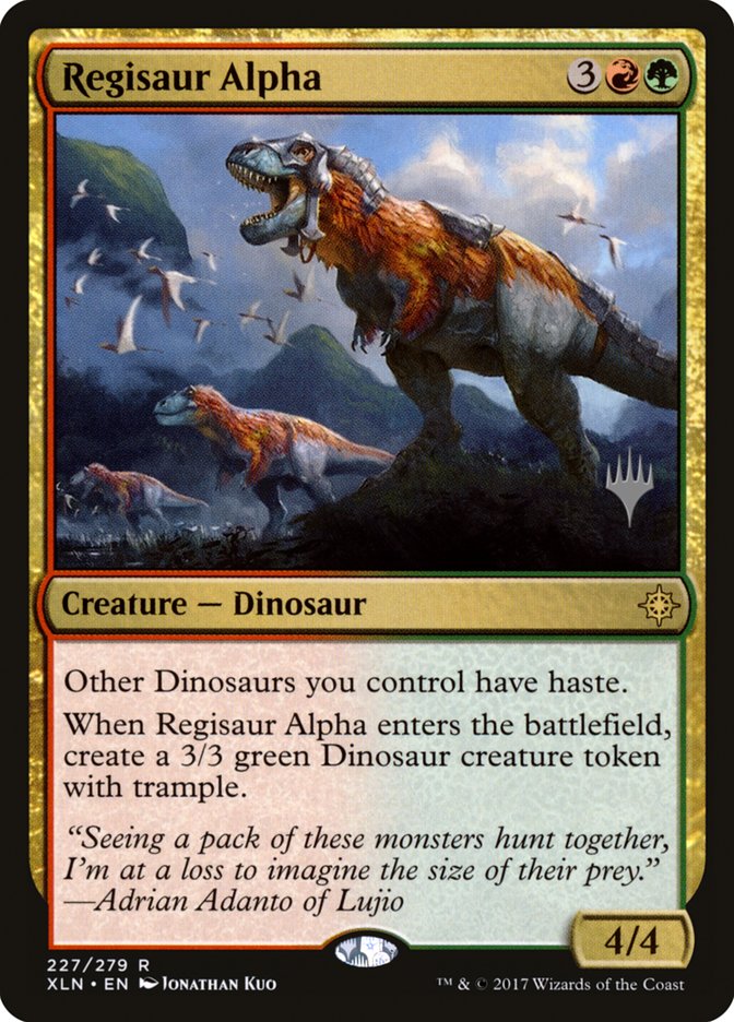 Regisaur Alpha (Promo Pack) [Ixalan Promos] | GrognardGamesBatavia