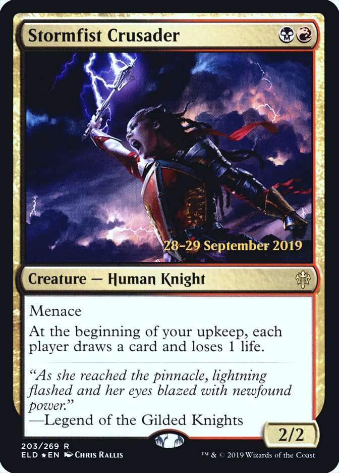 Stormfist Crusader [Throne of Eldraine Prerelease Promos] | GrognardGamesBatavia