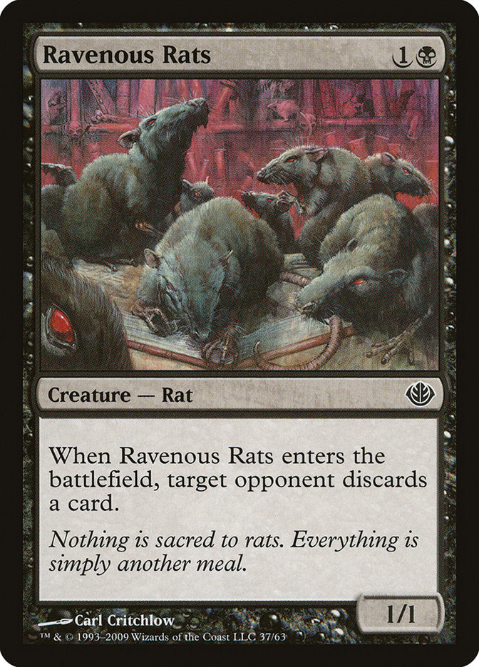 Ravenous Rats [Duel Decks: Garruk vs. Liliana] | GrognardGamesBatavia