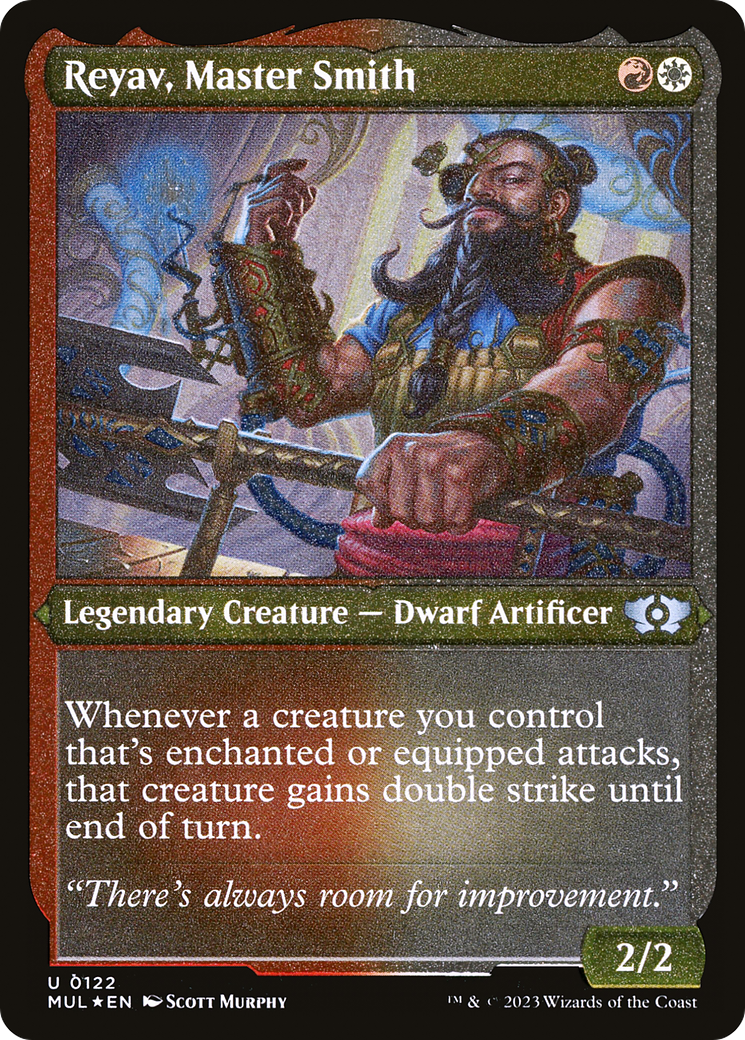 Reyav, Master Smith (Foil Etched) [Multiverse Legends] | GrognardGamesBatavia