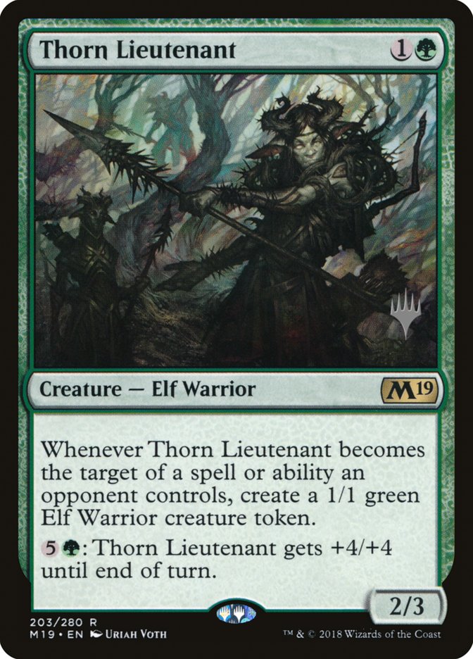 Thorn Lieutenant (Promo Pack) [Core Set 2019 Promos] | GrognardGamesBatavia