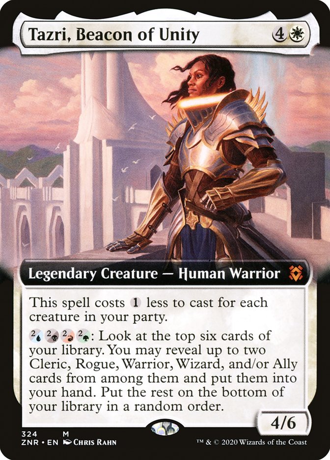 Tazri, Beacon of Unity (Extended Art) [Zendikar Rising] | GrognardGamesBatavia