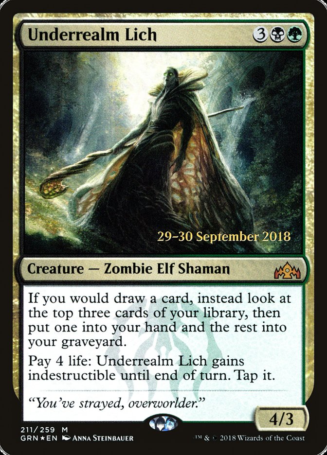 Underrealm Lich [Guilds of Ravnica Prerelease Promos] | GrognardGamesBatavia