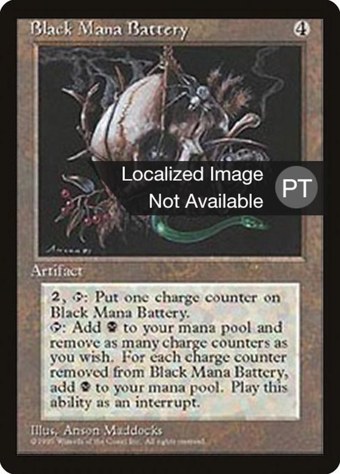 Black Mana Battery [Fourth Edition (Foreign Black Border)] | GrognardGamesBatavia