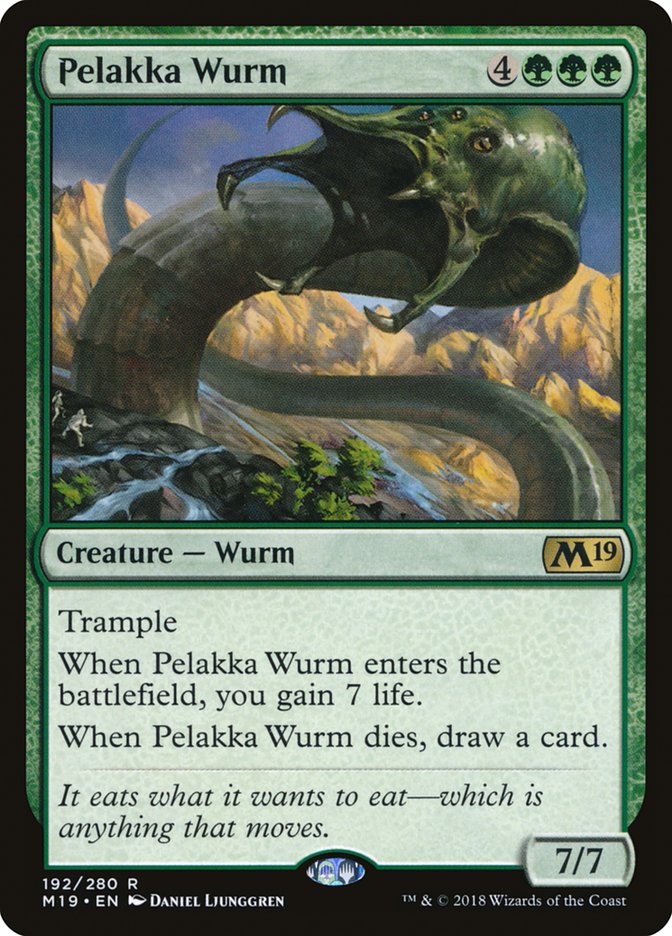 Pelakka Wurm [Core Set 2019] | GrognardGamesBatavia